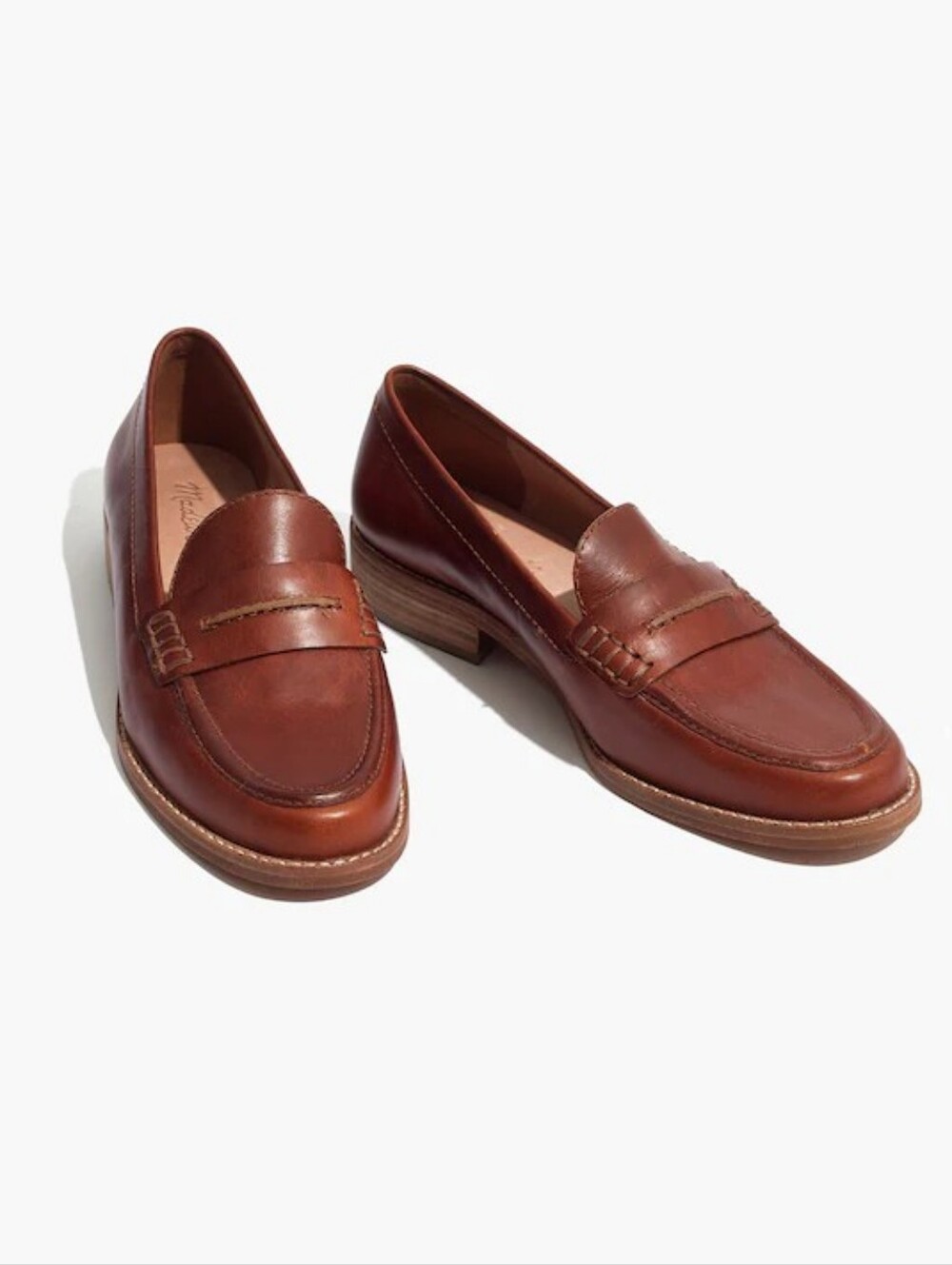 Madewell 100% Genuine Leather Penny Loafers Brown 8.5
